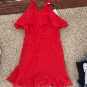 fancy summer red dress